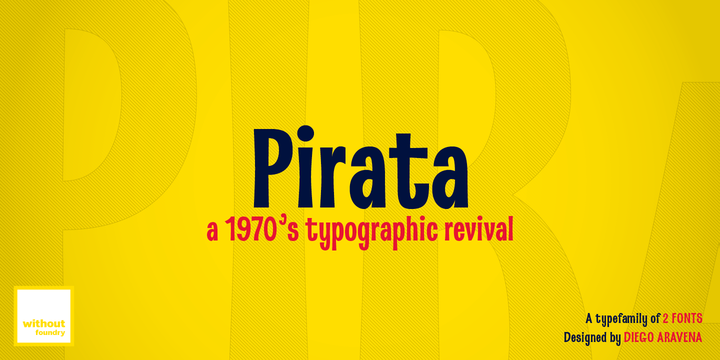 Pirata Light Font preview