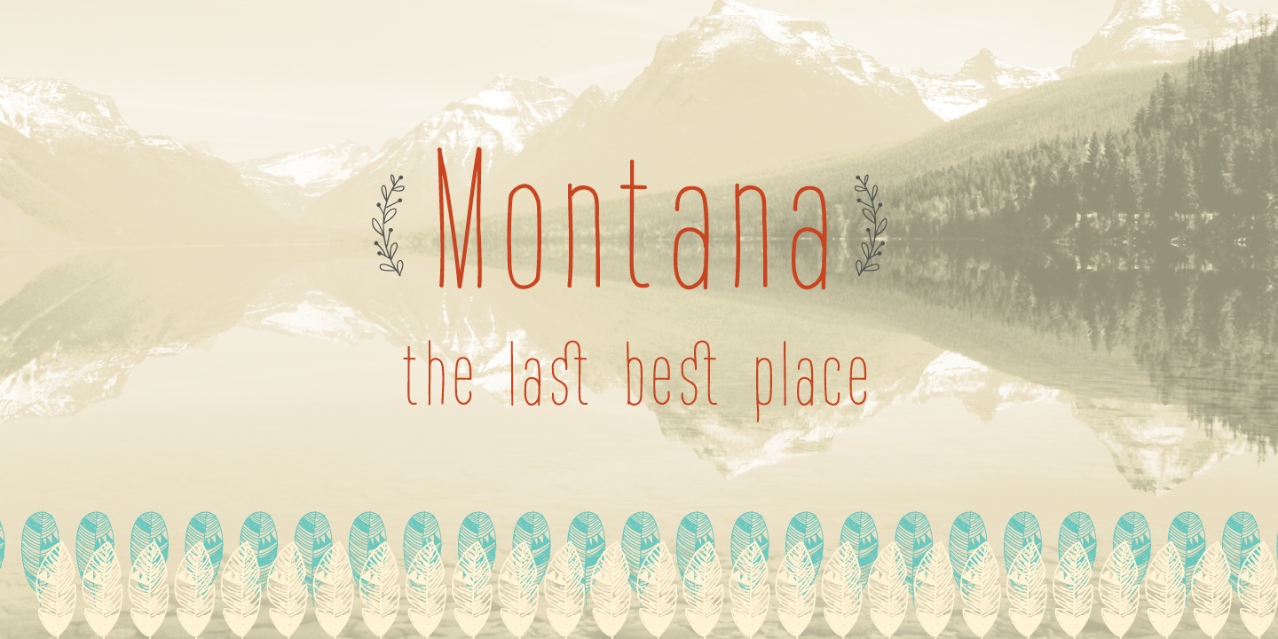 Montana Font preview