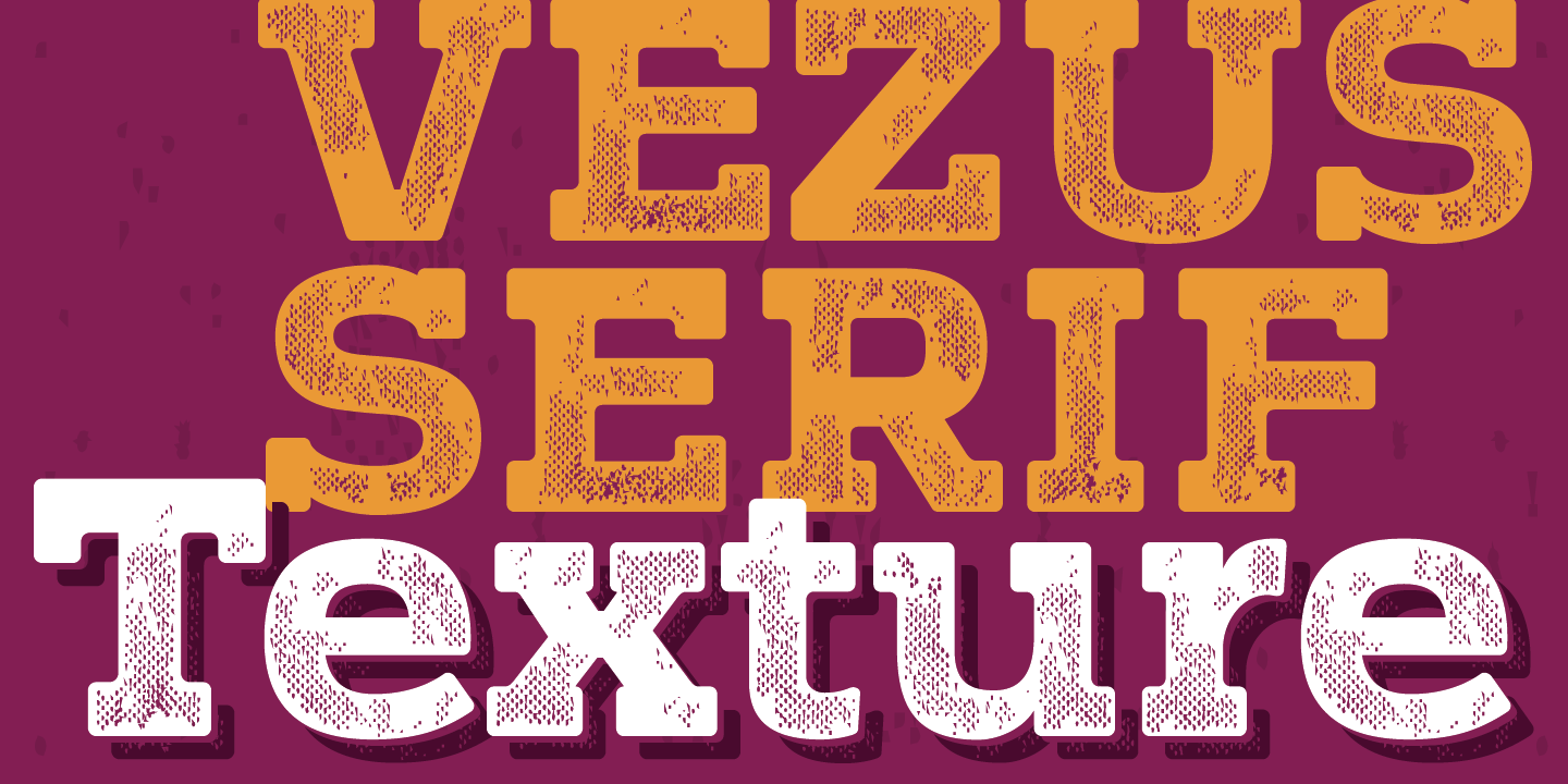 Vezus Serif Texture Font preview