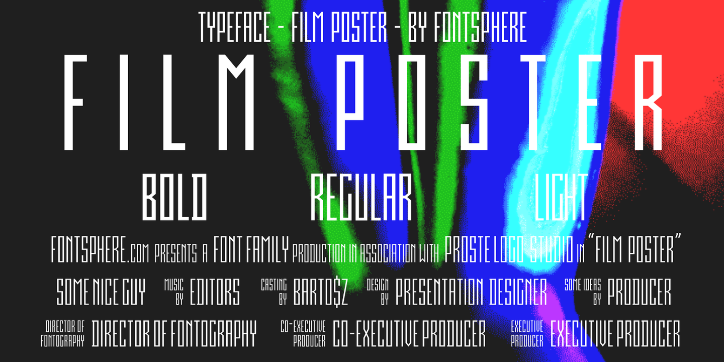 Film Poster Wide Light Font preview