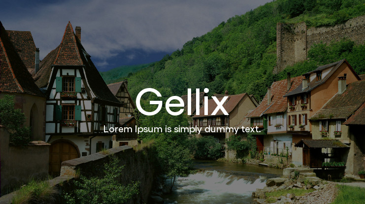 Gellix Font preview