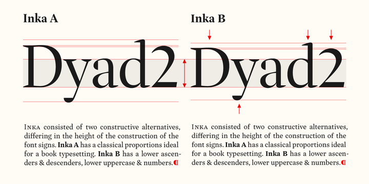 Inka A Display Medium Italic Font preview