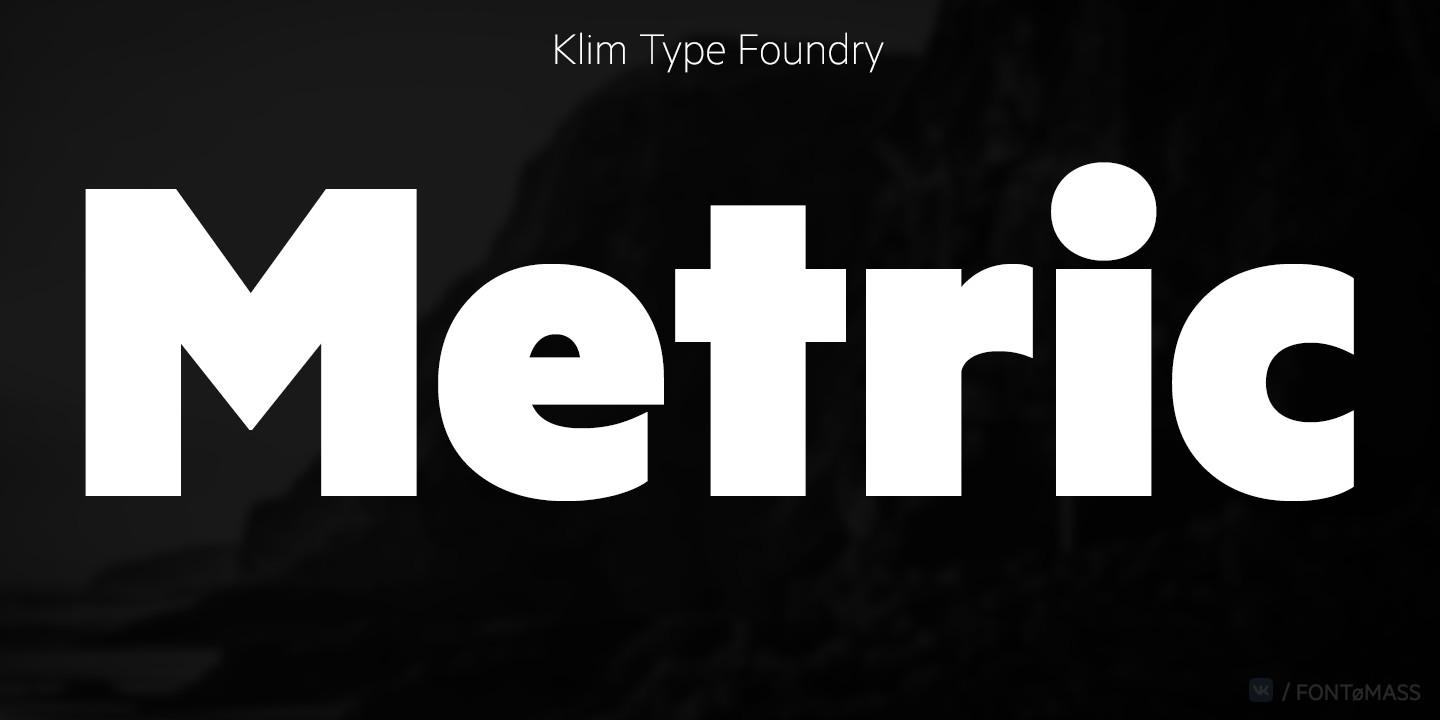Metric Font preview