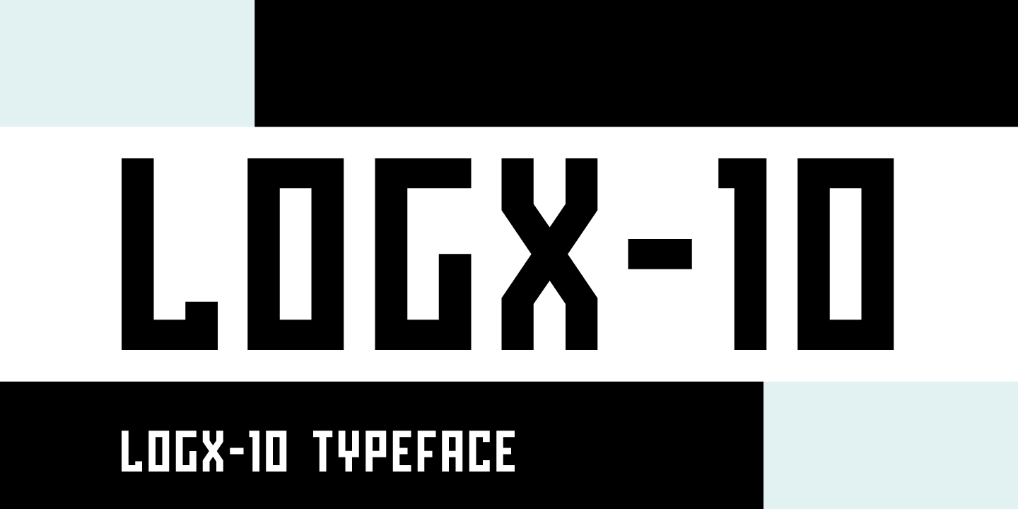 LOGX-10 Font preview