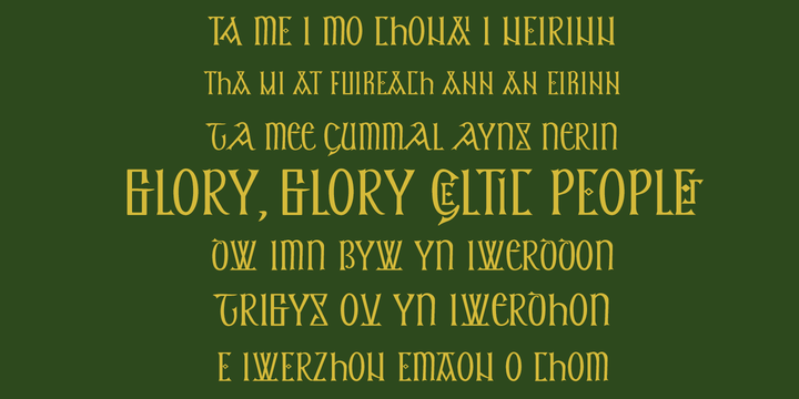 Keltichi Regular Font preview
