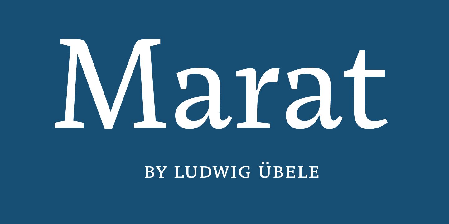 Marat Font preview