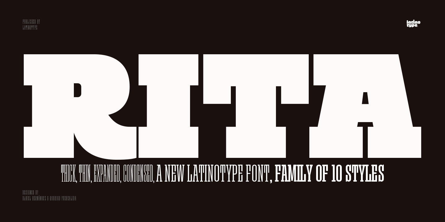 Rita Medium Font preview