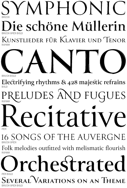 Canto Font preview