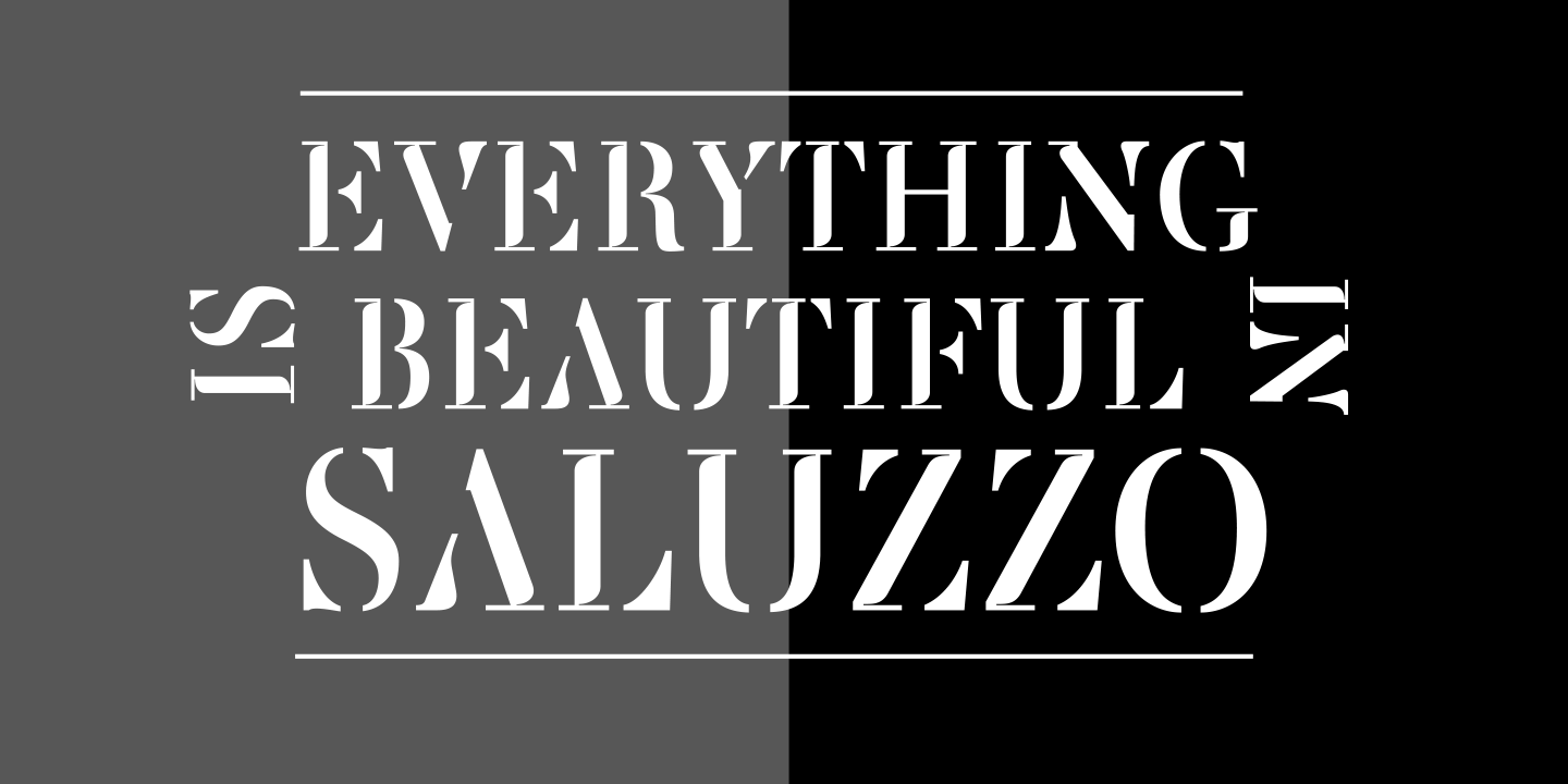Saluzzo Font preview