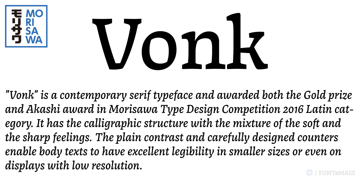 Vonk Font preview