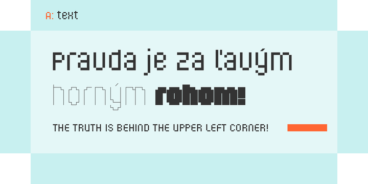 Corner A Regular Font preview