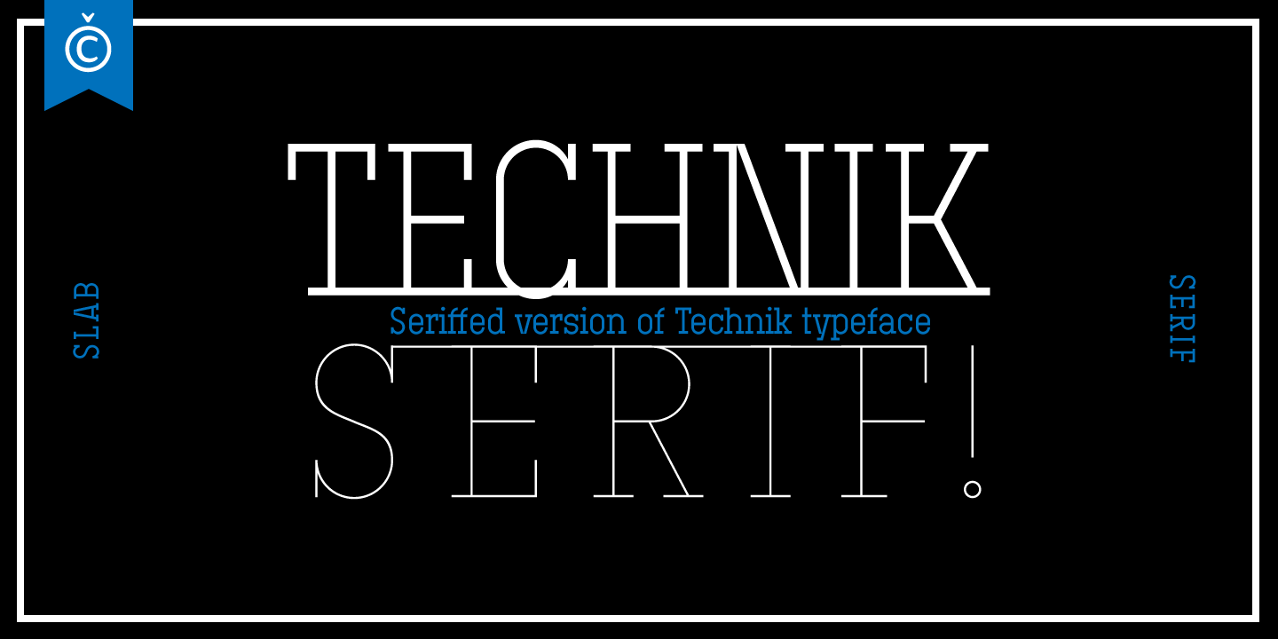 Technik Serif Font preview