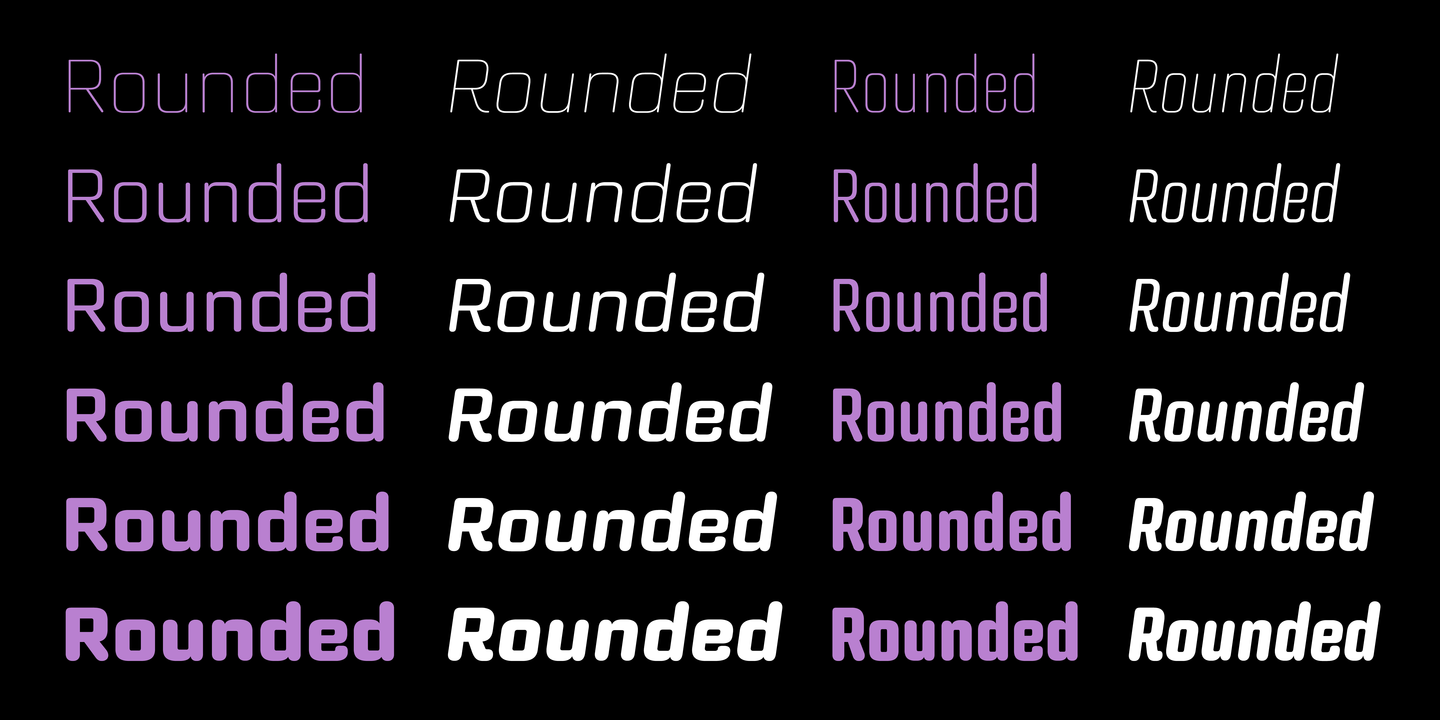 Bourgeois Rounded Thin Condensed Font preview