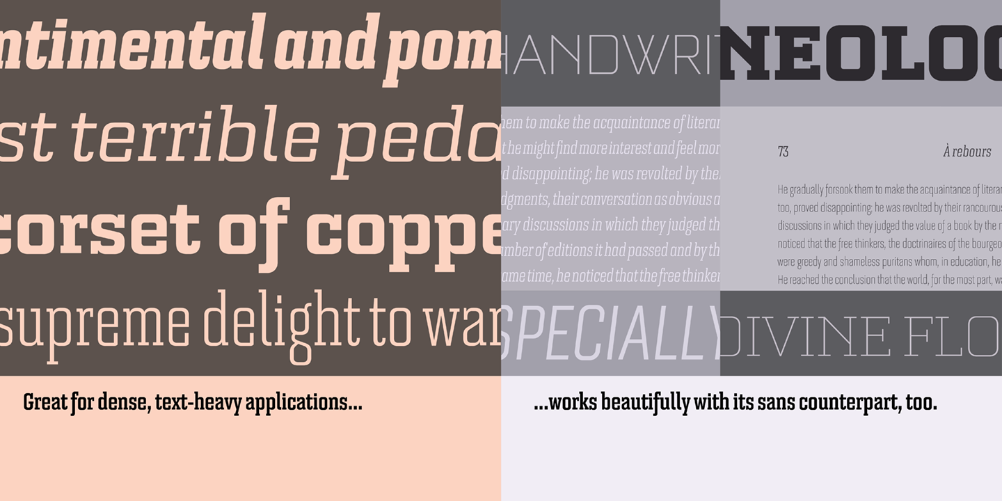 Bourgeois Slab Thin Font preview