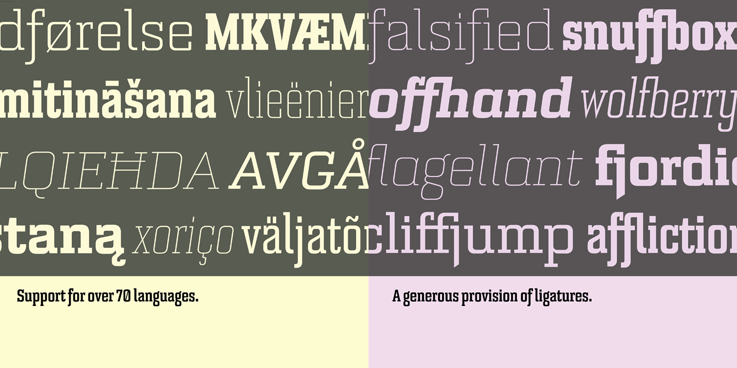 Bourgeois Slab Heavy Font preview