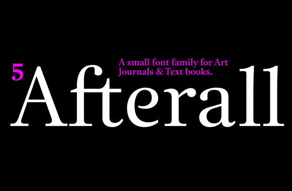 Afterall Font preview