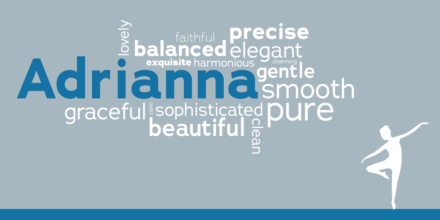 Adrianna Extended Light Font preview