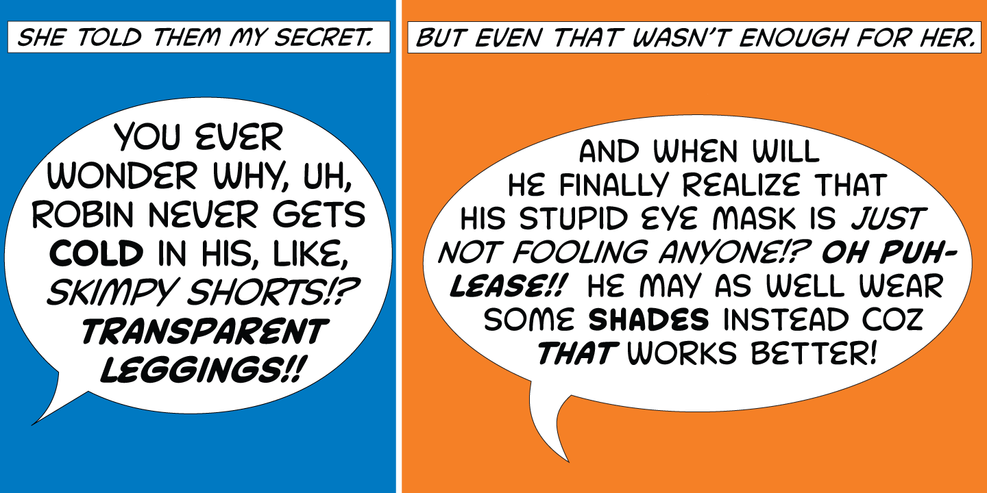 Collector Comic Italic Font preview