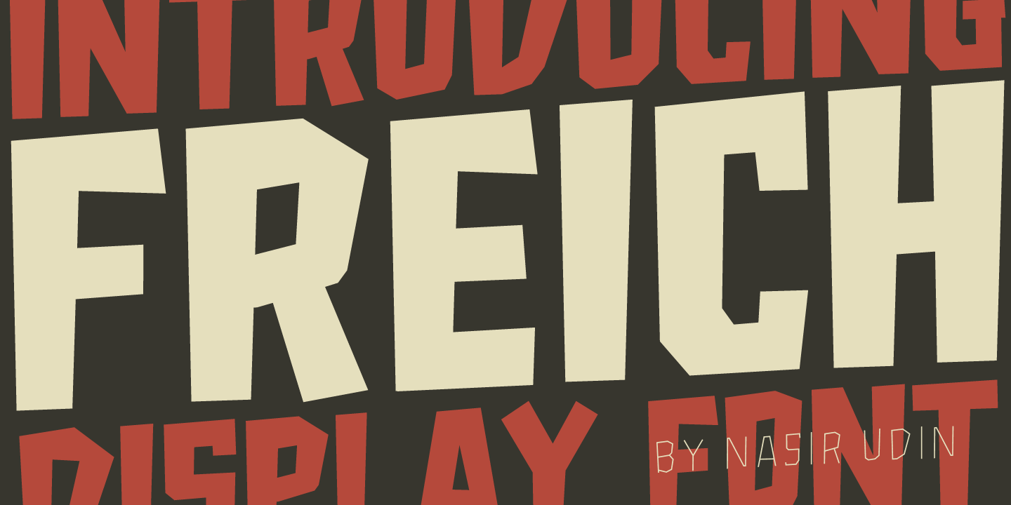 Freich Font preview
