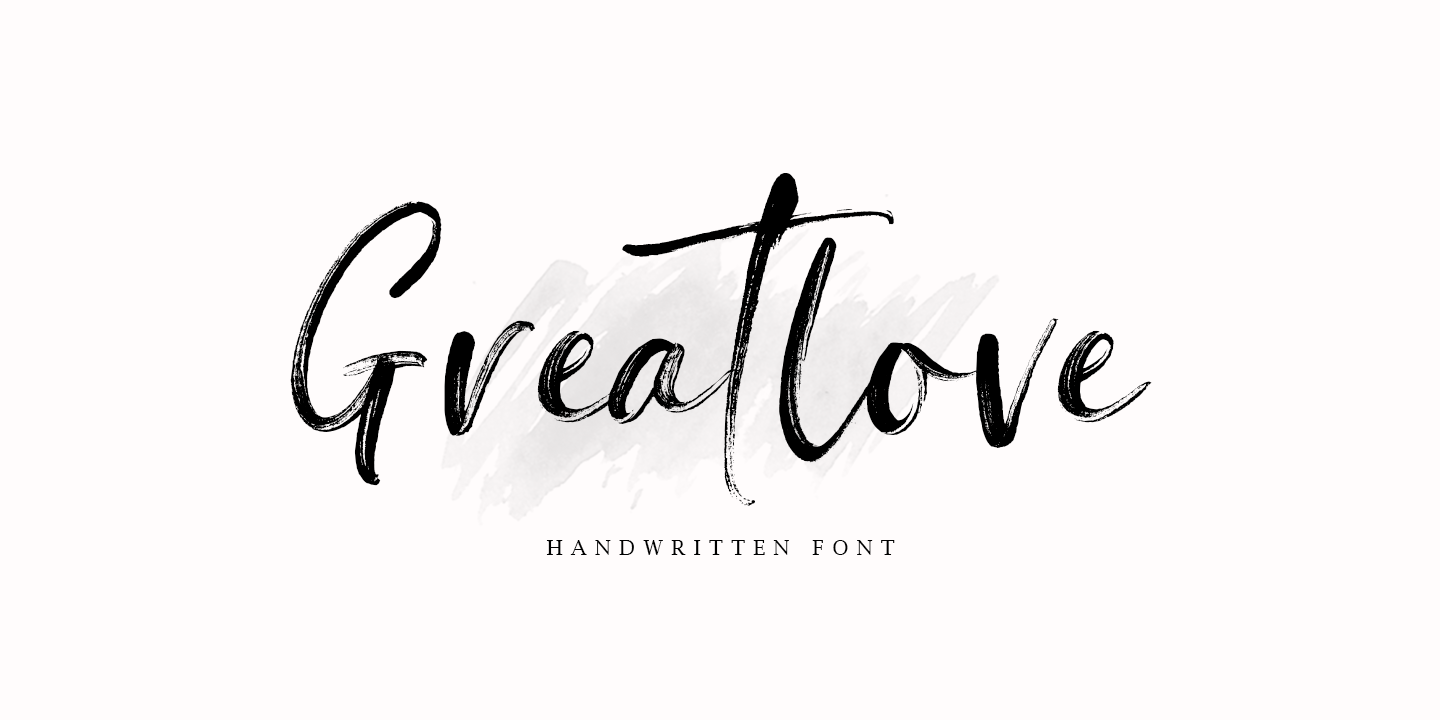 Greatlove Font preview