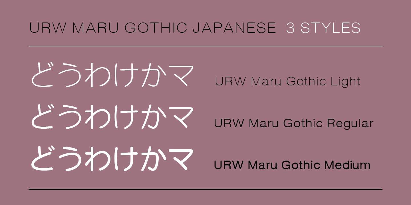 Iwata Maru Gothic W55 B Font preview