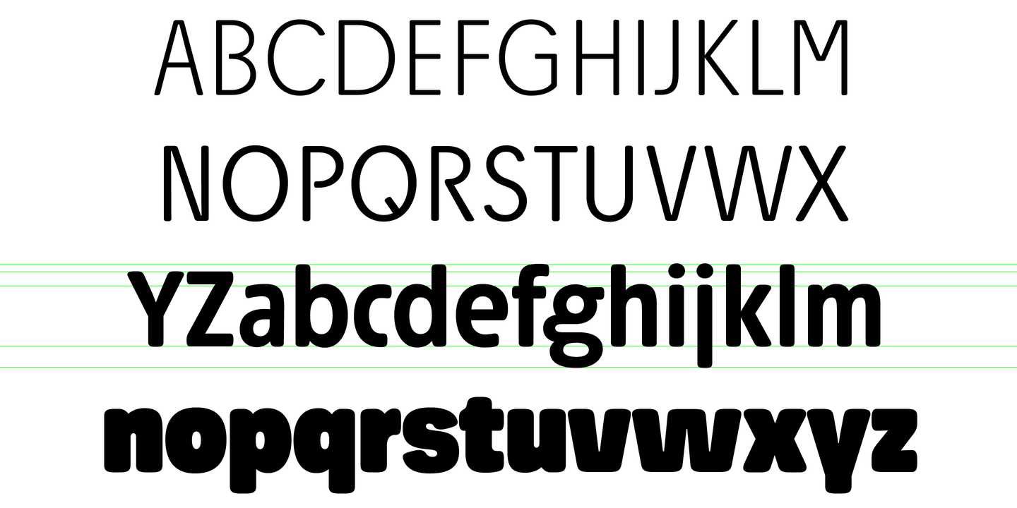 Josefa Rounded Pro Extra Light Italic Font preview