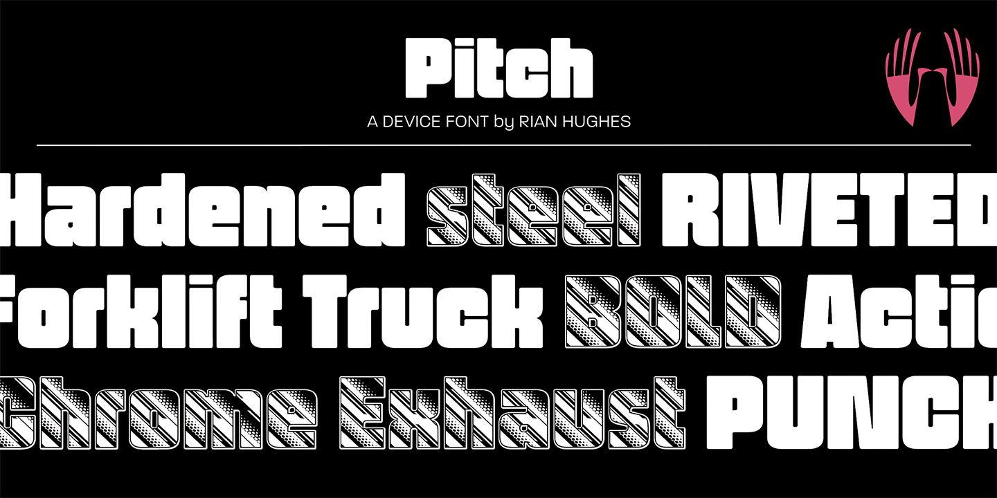 Pitch SemiBold Italic Font preview