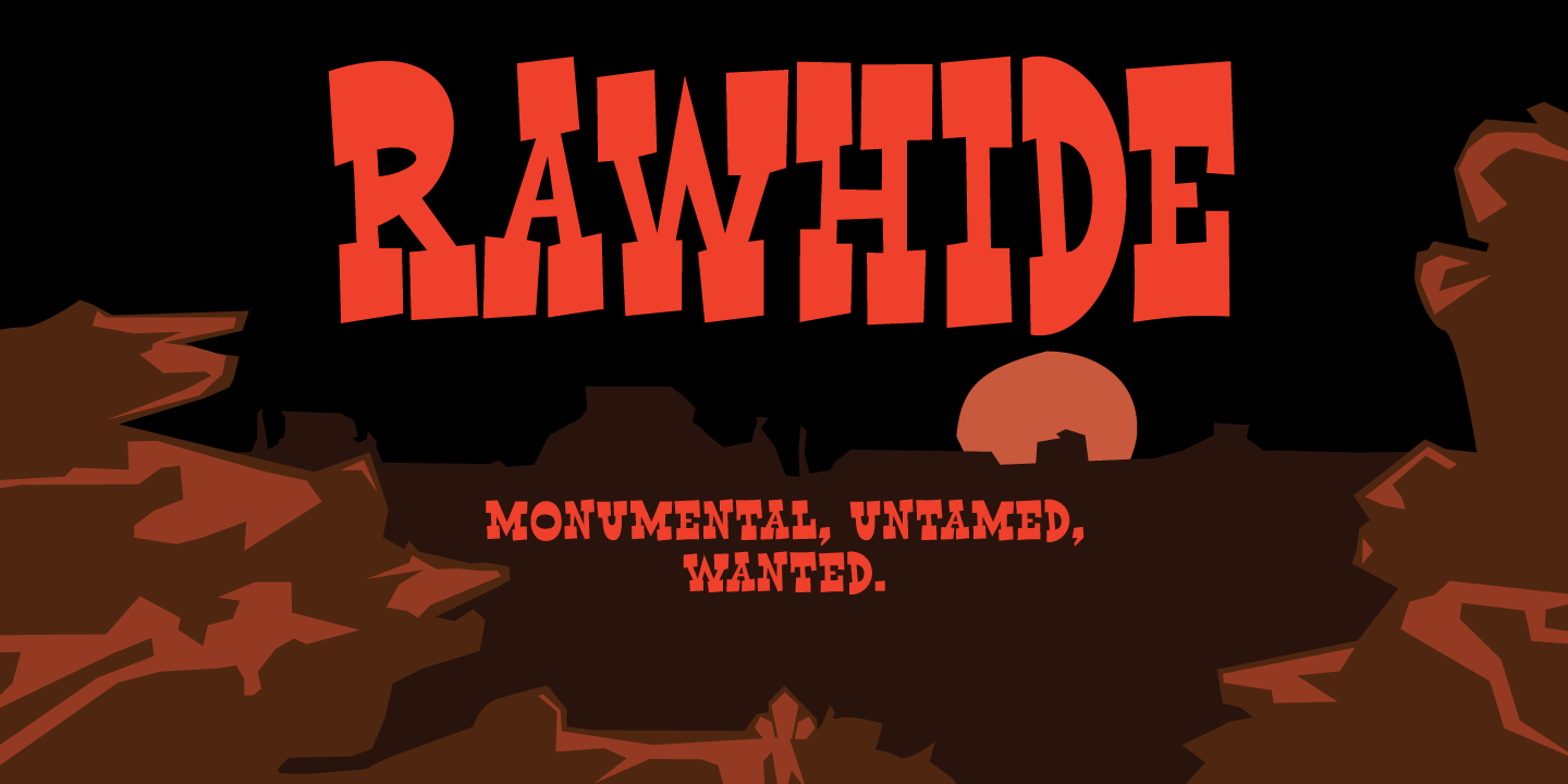 Rawhide Font preview