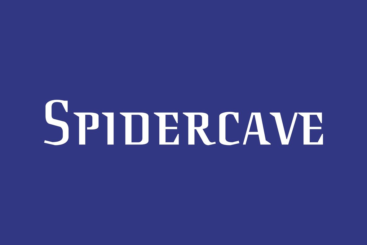 Spider Cave Font preview