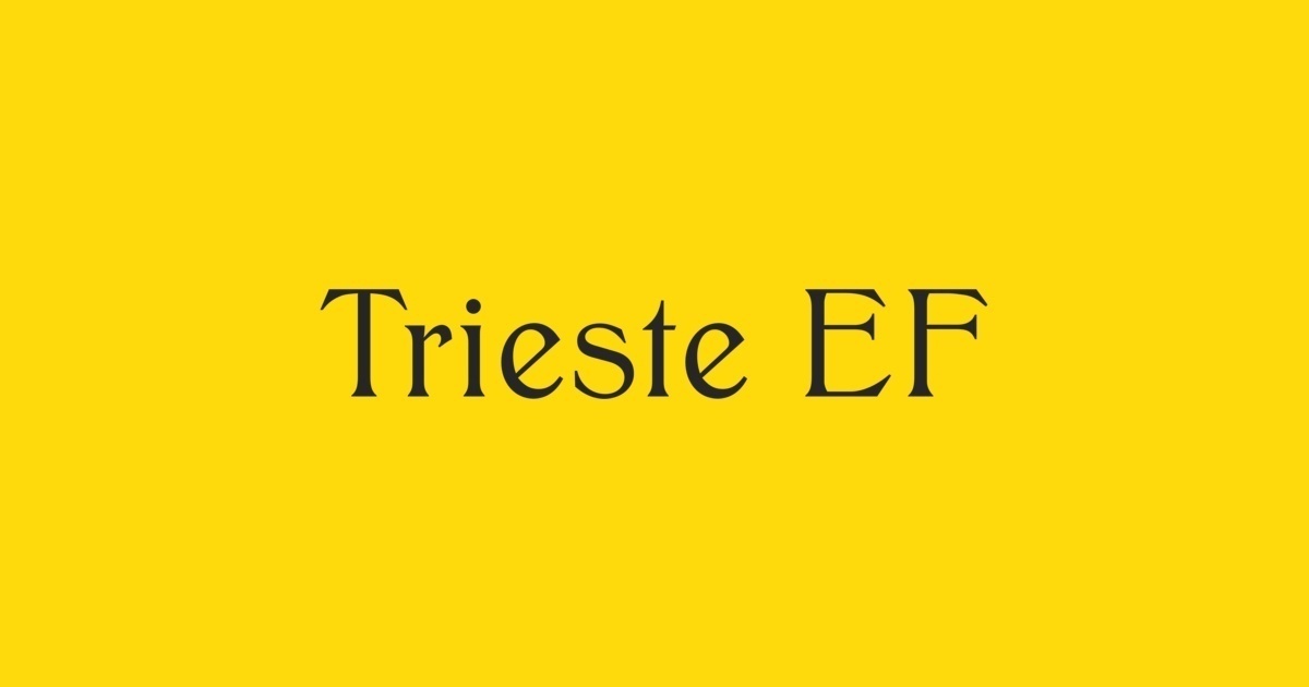 Trieste EF Font preview