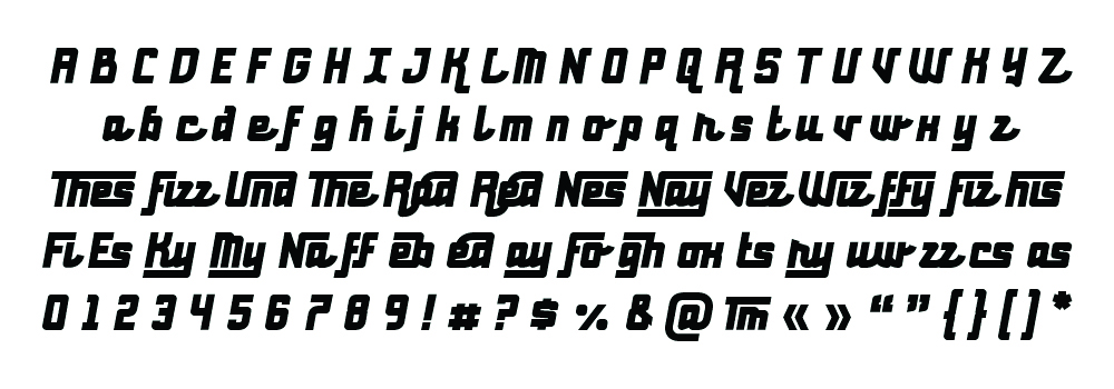 Red Benny Black Font preview