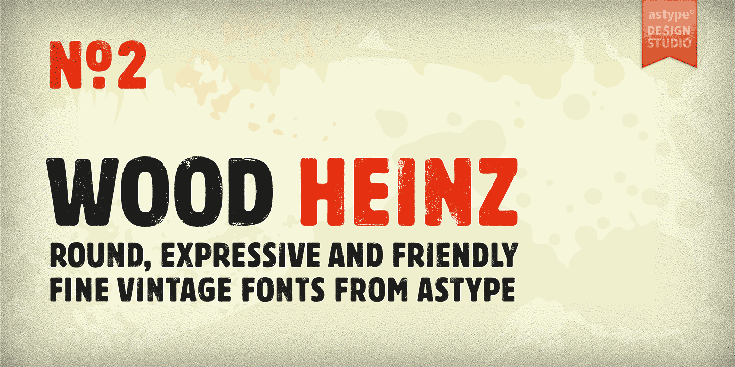 Wood Heinz No.2 Font preview
