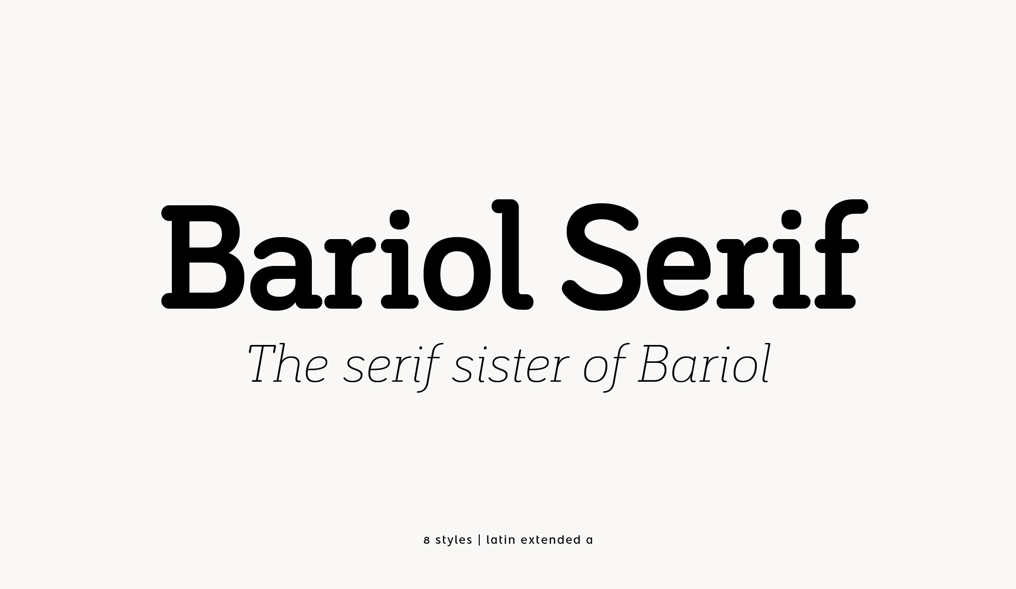 Bariol Serif Font preview