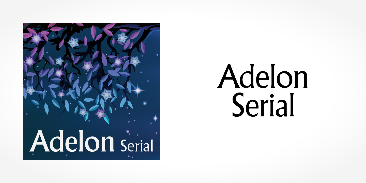 Adelon Serial Font preview