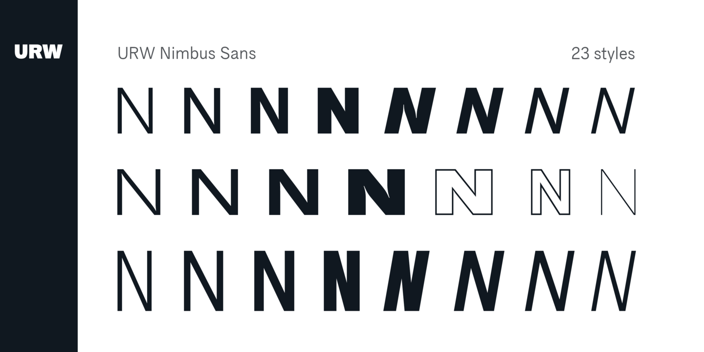 Nimbus Sans CHS Bold Font preview