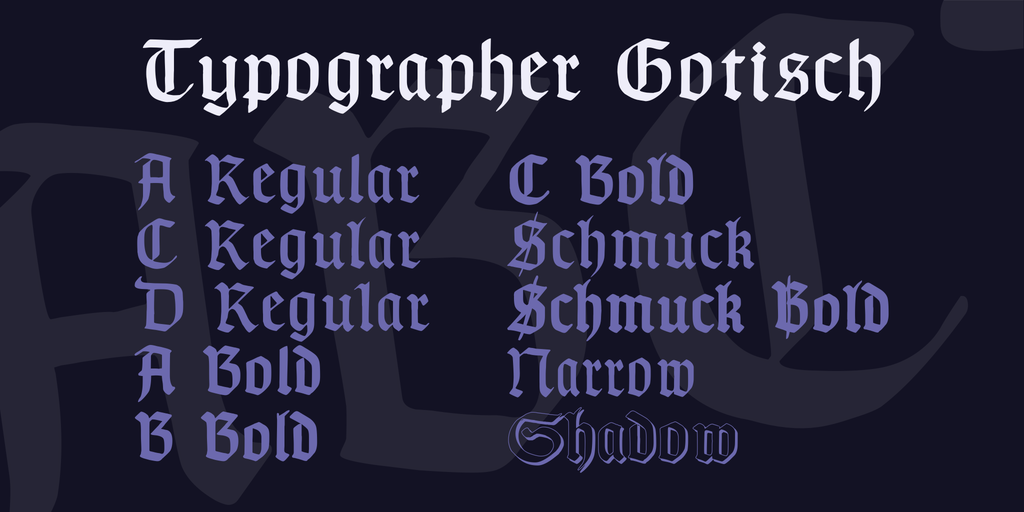 Grenze Gotisch Font preview