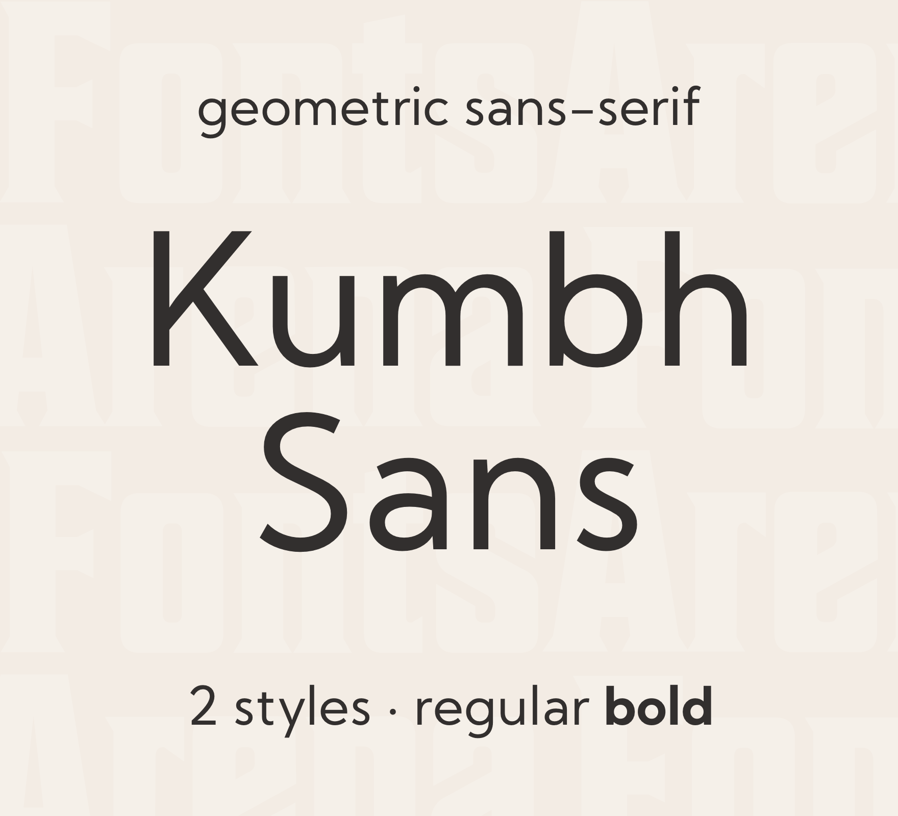 Kumbh Sans Font preview