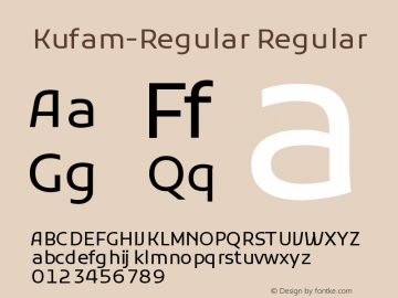 Kufam Font preview
