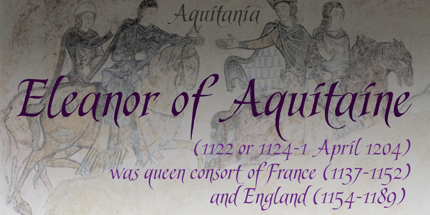 Aquitania Script Regular Font preview