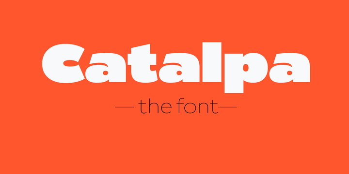 Catalpa Font preview