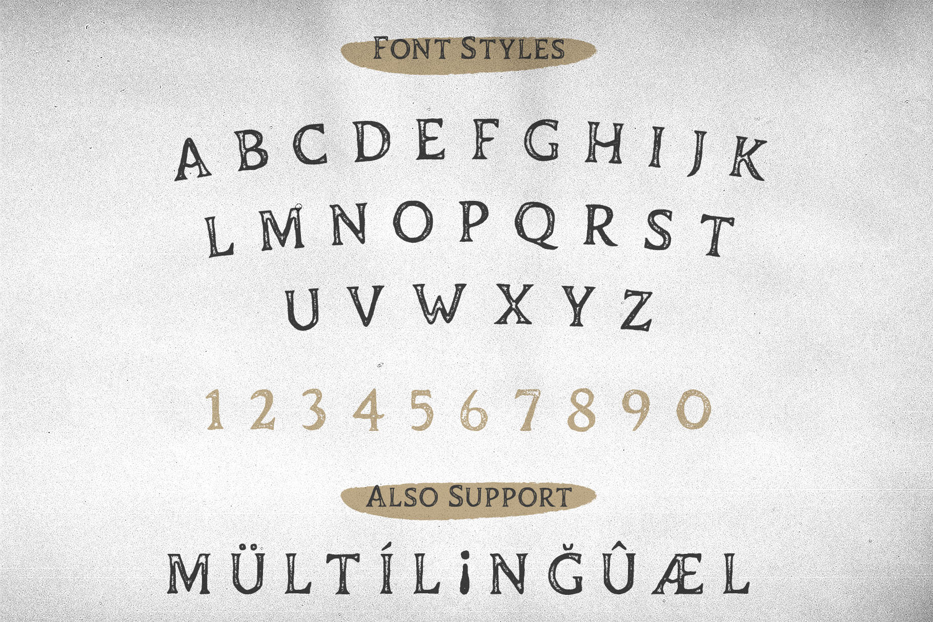 Duskey Outline Font preview