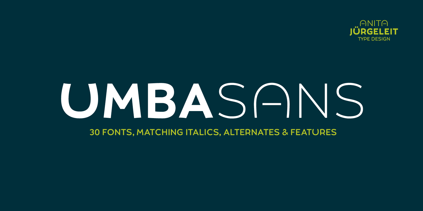 Umba Sans Font preview