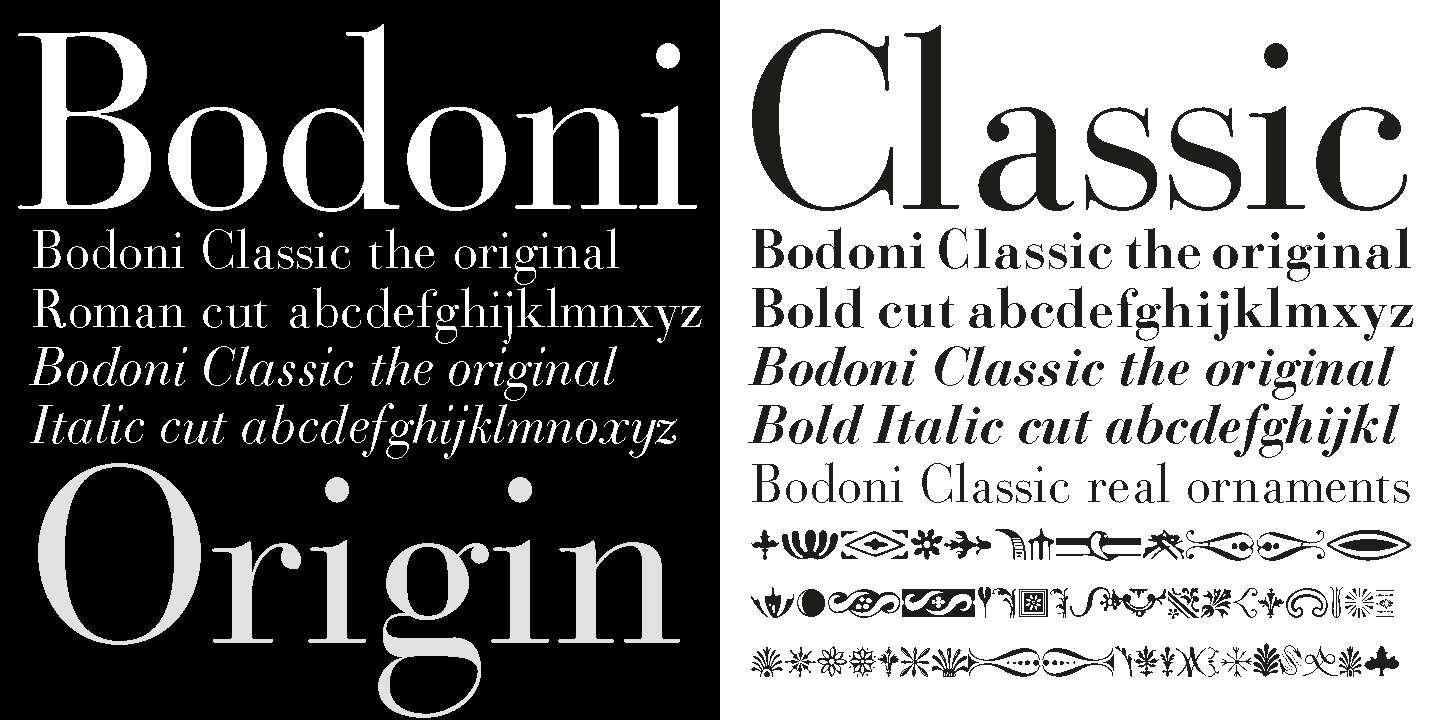 Bodoni Classic Font preview