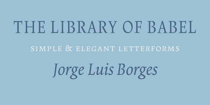 Borges Blanca Font preview