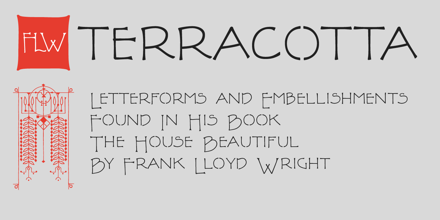 P22 FLW Terracotta Regular Font preview
