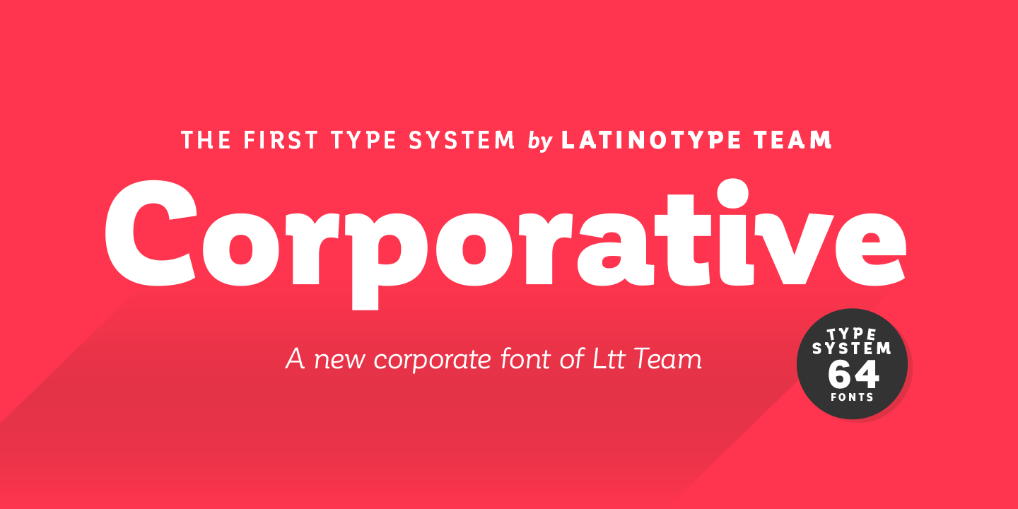 Corporative Font preview