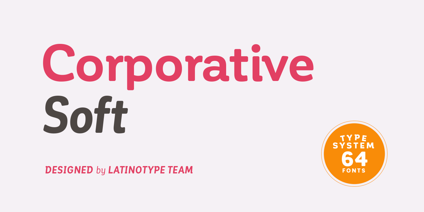 Corporative Soft Font preview