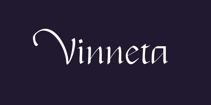 Vinneta Font preview