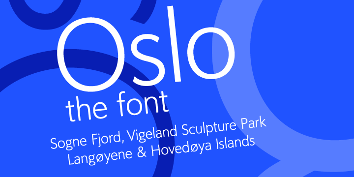 Oslo Font preview