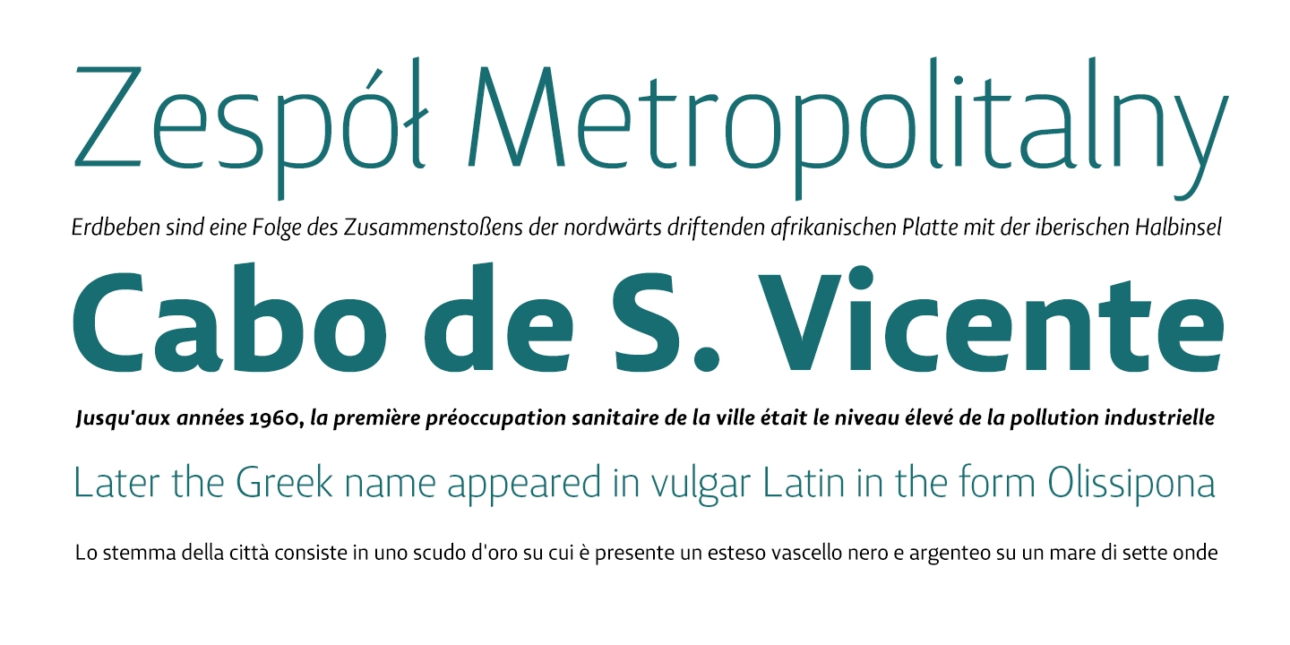 Lisboa Sans Medium Italic Font preview